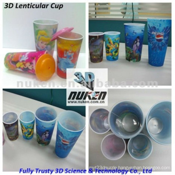 3D Effect Lenticular Printing Plastic PP Cup